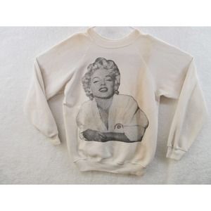 RARE VINTAGE 1988 Camp Beverly Hills & MARILYN MONROE Estate Sz Small Sweatshirt